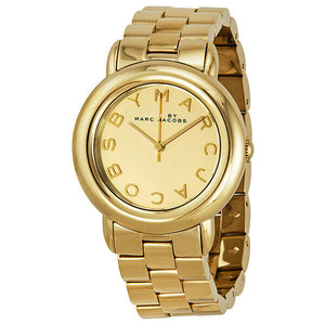 Buy Shop Marc Jacobs Marci Gold Dial Gold Steel Strap Watch for Women - MBM3174 USA Online
