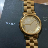 Buy Shop Marc Jacobs Marci Gold Dial Gold Steel Strap Watch for Women - MBM3098 USA Online
