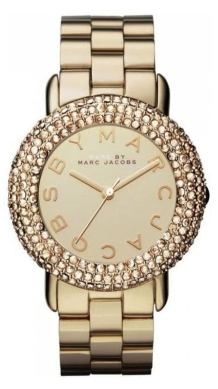 Buy Shop Marc Jacobs Marci Gold Dial Gold Steel Strap Watch for Women - MBM3191 USA Online