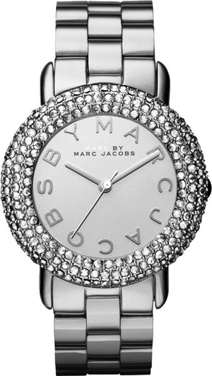 Buy Shop Marc Jacobs Marci Silver Dial Silver Steel Strap Watch for Women - MBM3190 USA Online