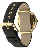 Buy Shop Marc Jacobs Amy Black Dial Black Leather Strap Watch for Women - MBM1154 USA Online