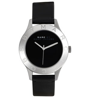 Buy Shop Marc Jacobs Blade Black Dial Black Leather Strap Watch for Women - MBM1205 USA Online