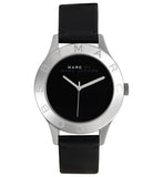 Buy Shop Marc Jacobs Blade Black Dial Black Leather Strap Watch for Women - MBM1205 USA Online