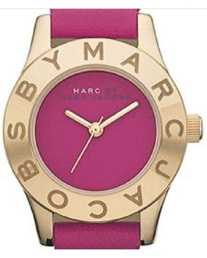 Buy Shop Marc Jacobs Purple Dial Purple Leather Strap Watch for Women - MBM1209 USA Online