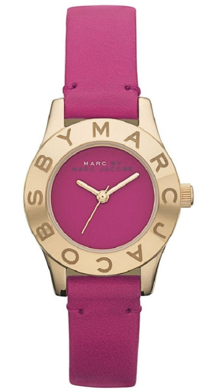 Buy Shop Marc Jacobs Purple Dial Purple Leather Strap Watch for Women - MBM1209 USA Online
