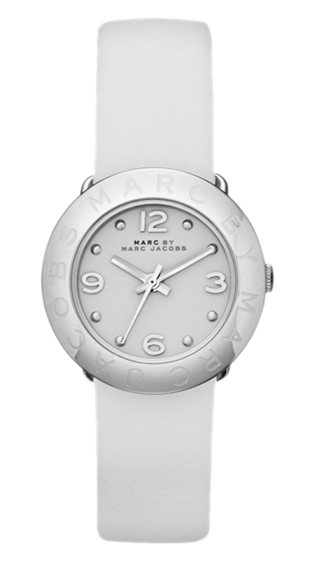 Buy Shop Marc Jacobs Blade White Dial White Leather Strap Watch for Women - MBM1223 USA Online