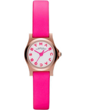 Buy Shop Marc Jacobs Henry White Dial Pink Leather Strap Watch for Women - MBM1237 USA Online