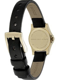 Buy Shop Marc Jacobs Henry Dinky Black Dial Black Leather Strap Watch for Women - MBM1240 USA Online
