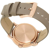 Buy Shop Marc Jacobs Baker Grey Dial Grey Leather Strap Watch for Women - MBM1266 USA Online