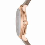 Buy Shop Marc Jacobs Baker Grey Dial Grey Leather Strap Watch for Women - MBM1266 USA Online