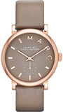 Buy Shop Marc Jacobs Baker Grey Dial Grey Leather Strap Watch for Women - MBM1266 USA Online