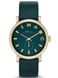 Buy Shop Marc Jacobs Baker Green Dial Green Leather Strap Watch for Women - MBM1268 USA Online