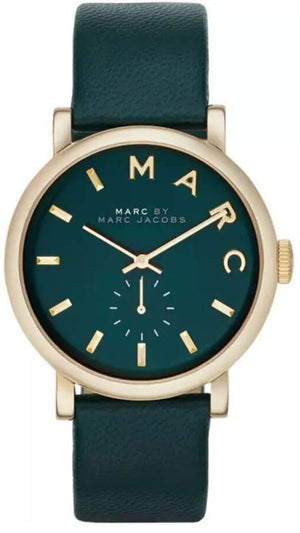 Buy Shop Marc Jacobs Baker Green Dial Green Leather Strap Watch for Women - MBM1268 USA Online