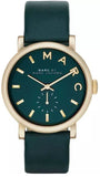 Buy Shop Marc Jacobs Baker Green Dial Green Leather Strap Watch for Women - MBM1268 USA Online