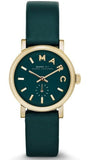 Buy Shop Marc Jacobs Baker Mini Green Dial Green Leather Strap Watch for Women - MBM1272 USA Online