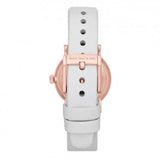 Buy Shop Marc Jacobs Baker White Dial White Leather Strap Watch for Women - MBM1284 USA Online