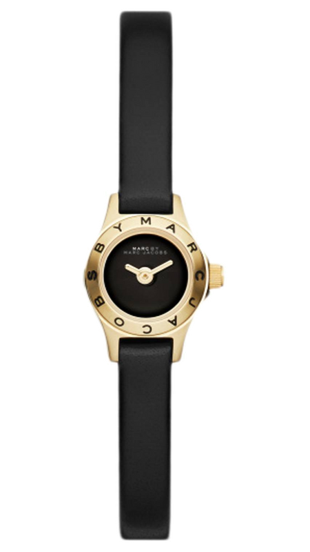 Buy Shop Marc Jacobs Blade Black Dial Black Leather Strap Watch for Women - MBM1345 USA Online