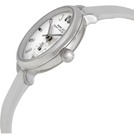 Buy Shop Marc Jacobs Sally White Dial White Leather Strap Watch for Women - MBM1350 USA Online