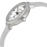 Buy Shop Marc Jacobs Sally White Dial White Leather Strap Watch for Women - MBM1350 USA Online
