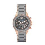 Buy Shop Marc Jacobs Rock Chronograph Grey Dial Grey Silicone Strap Watch for Women - MBM2550 USA Online