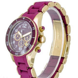 Buy Shop Marc Jacobs Rock Chronograph Purple Dial Purple Silicone Strap Watch for Women - MBM2576 USA Online