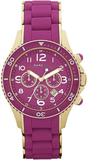 Buy Shop Marc Jacobs Rock Chronograph Purple Dial Purple Silicone Strap Watch for Women - MBM2576 USA Online