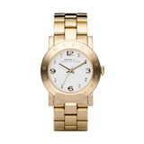 Buy Shop Marc Jacobs Amy White Dial Gold Steel Strap Watch for Women - MBM3056 USA Online