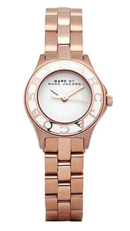 Buy Shop Marc Jacobs Blade White Dial Rose Gold Steel Strap Watch for Women - MBM3076 USA Online