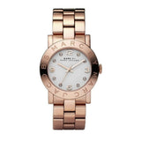Buy Shop Marc Jacobs Amy White Dial Rose Gold Steel Strap Watch for Women - MBM3077 USA Online