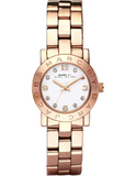 Buy Shop Marc Jacobs Mini Amy White Dial Rose Gold Steel Strap Watch for Women - MBM3078 USA Online