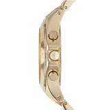 Marc Jacobs Blade Chronograph Gold Dial Gold Steel Strap Watch for Women - MBM3101