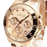 Buy Shop Marc Jacobs Blade Chronograph Rose Gold Dial Rose Gold Steel Strap Watch for Women - MBM3102 USA Online