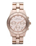 Buy Shop Marc Jacobs Blade Chronograph Rose Gold Dial Rose Gold Steel Strap Watch for Women - MBM3102 USA Online
