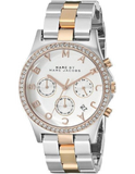 Buy Shop Marc Jacobs Henry Chronograph Silver Dial Two Tone Steel Strap Watch for Women - MBM3106 USA Online