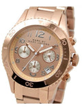 Buy Shop Marc Jacobs Rock Chronograph Rose Gold Dial Rose Gold Steel Strap Watch for Women - MBM3156 USA Online