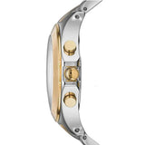 Marc Jacobs Blade Silver Dial Two Tone Steel Strap Watch for Women - MBM3177