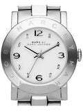 Buy Shop Marc Jacobs Amy Silver Dial Silver Steel Strap Watch for Women - MBM3181 USA Online