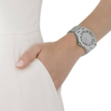 Buy Shop Marc Jacobs Henry Transparent Silver Dial Silver Steel Strap Watch for Women - MBM3205 USA Online