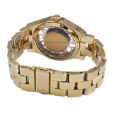 Buy Shop Marc Jacobs Henry Transparent Gold Dial Gold Steel Strap Watch for Women - MBM3206 USA Online