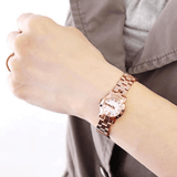 Buy Shop Marc Jacobs Amy White Dial Rose Gold Steel Strap Watch for Women - MBM8613 USA Online