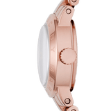 Buy Shop Marc Jacobs Amy White Dial Rose Gold Steel Strap Watch for Women - MBM8613 USA Online