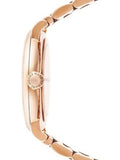 Marc Jacobs Baker White Dial Rose Gold Steel Strap Watch for Women - MBM3244