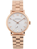 Buy Shop Marc Jacobs Baker White Dial Rose Gold Steel Strap Watch for Women - MBM3244 USA Online