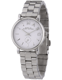 Buy Shop Marc Jacobs Baker White Dial Silver Steel Strap Watch for Women - MBM3246 USA Online
