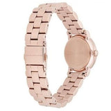 Marc Jacobs Baker White Dial Rose Gold Steel Strap Watch for Women - MBM3248