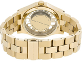 Buy Shop Marc Jacobs Henry Skeleton Gold Dial Gold Steel Strap Watch for Women - MBM3263 USA Online