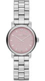 Buy Shop Marc Jacobs Baker Pink Dial Silver Steel Strap Watch for Women - MBM3283 USA Online
