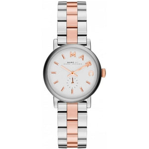 Buy Shop Marc Jacobs Baker White Dial Two Tone Steel Strap Watch for Women - MBM3331 USA Online