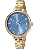Buy Shop Marc Jacobs Sally Blue Dial Gold Steel Strap Watch for Women - MBM3366 USA Online