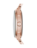 Marc Jacobs Tether Rose Gold Transparent Dial Stainless Steel Strap Watch for Women - MBM3414